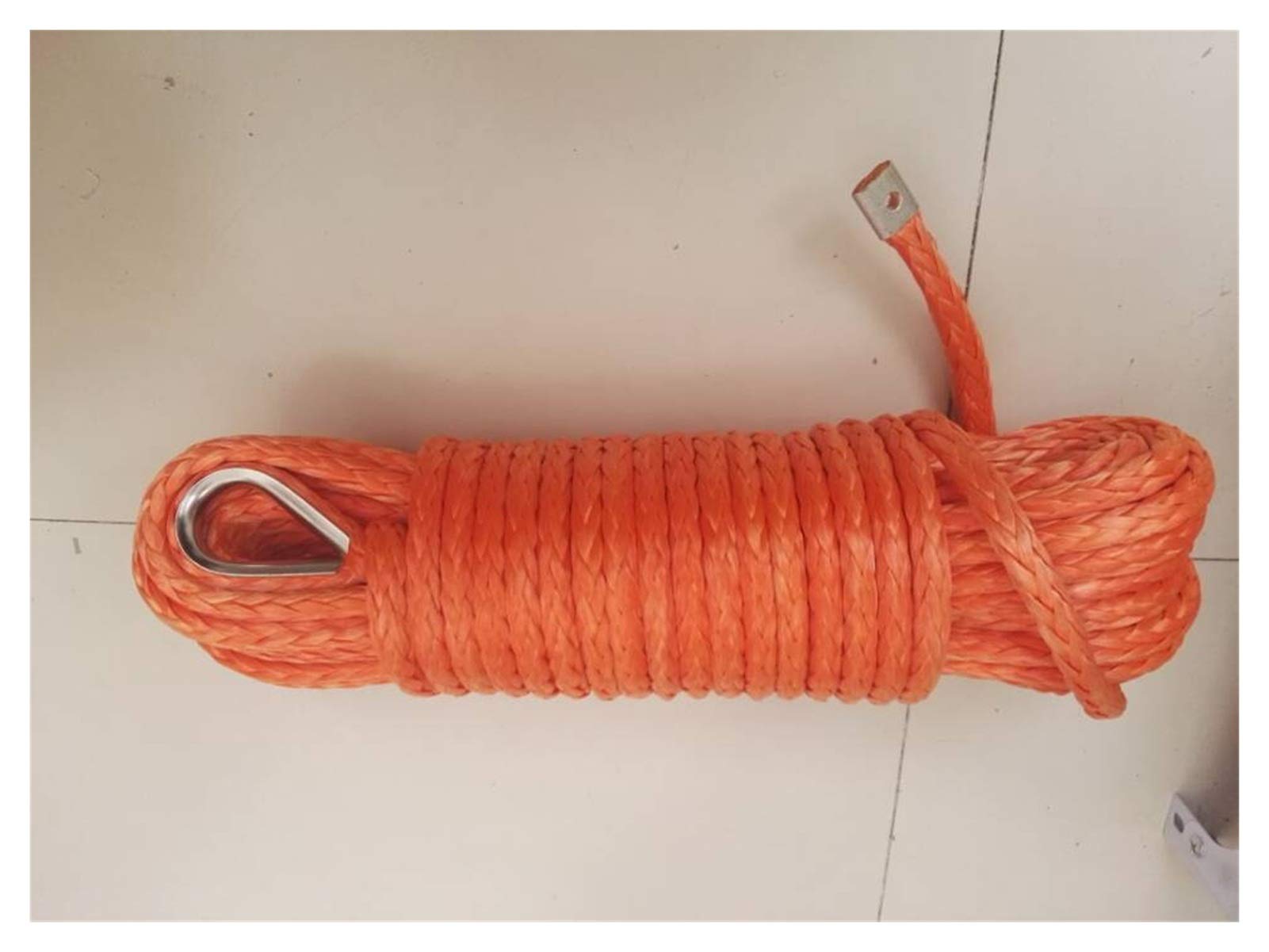 Synthetisches Windenseil-Kabelset Orange 12mm * 30m Synthetisches Seil, ATV-Windekabel, Schleppseilauto, Synthetisches Windekabel, Winklinien von LOMCOT