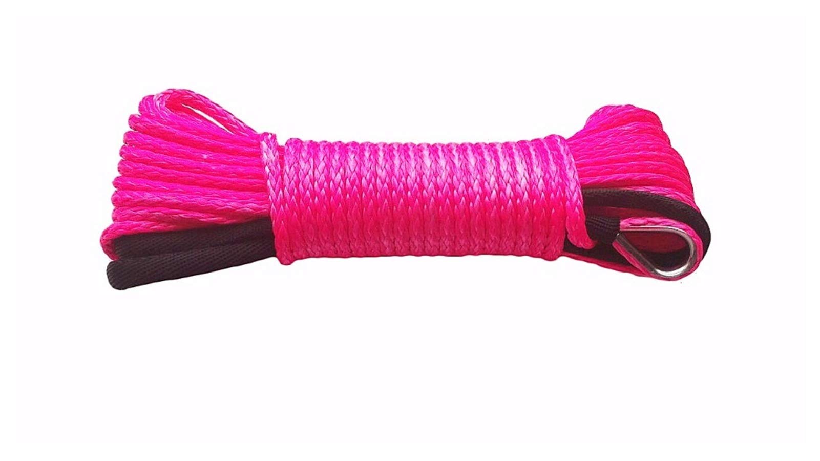 Synthetisches Windenseil-Kabelset Rosa 5mm * 15m ATV Synthetische Seil, 3/16 "Seil ATV Winch Zubehör, Bootswindekabel, Winde Seil for ATV Winde von LOMCOT