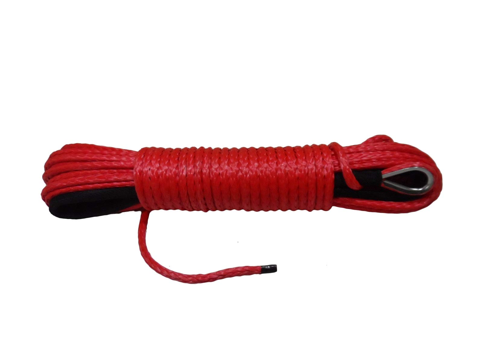 Synthetisches Windenseil-Kabelset Rot 5mm * 15m ATV Synthetisches Windenseil, ATV Winch Line.Off Road Seil, Kevlar Winchkabel von LOMCOT