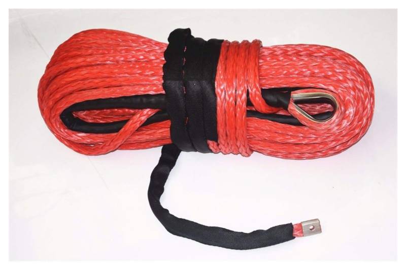 Synthetisches Windenseil-Kabelset Rotes 14mm * 30m Synthetisches Seil, ATV-Windekabel for elektrische Winde, Plasmaseil, Uhmwpe-Seil von LOMCOT