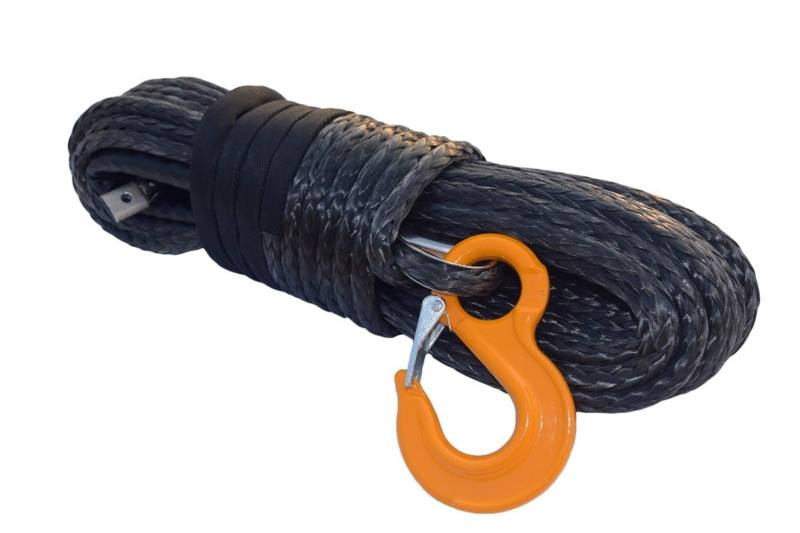 Synthetisches Windenseil-Kabelset Schwarz 12mm * 30m Synthetisches Windenseil, Spektrenwindekabel for elektrische Winden, Abschleppseile von LOMCOT