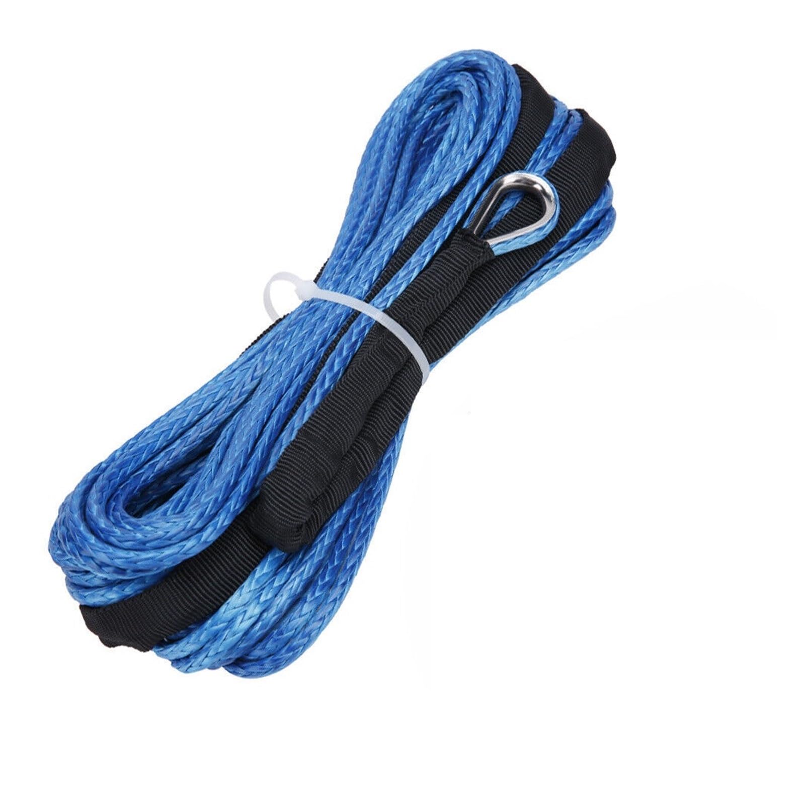 Synthetisches Windenseil Windenseil, 6 mm x 15 m, synthetische Schnur, Haken, Windenkabel, Auto-Abschleppseil, Bergungskabel, Allradantrieb, SUV, ATV, Boot von LOMCOT