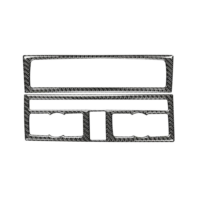 Auto Deko Innen Für Q7 2008-2015 Auto-Klimaanlagen-Bedienknopf-Tastenfeld Echtkohlefaser-Aufkleber Auto-Innenausstattung Auto-Trim-Aufkleber von LONPEXDT