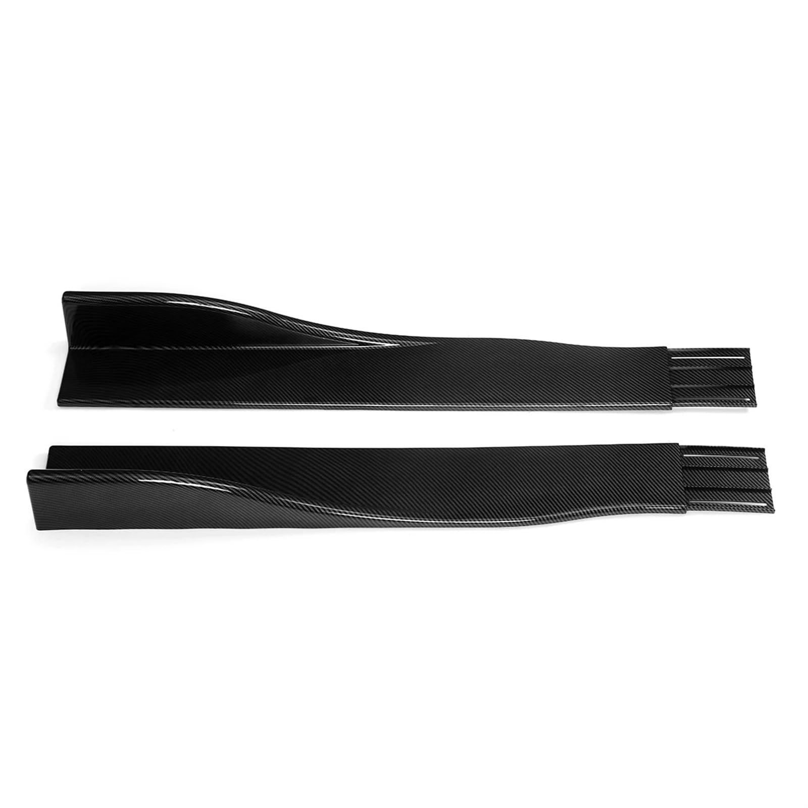 Auto Seitenschweller 2,2 M Carbon Fiber Look Universal Auto Seite Röcke Extensions Splitter Lip Spoiler Diffusor Für Benz Car Side Skirt Splitter von LONPEXDT