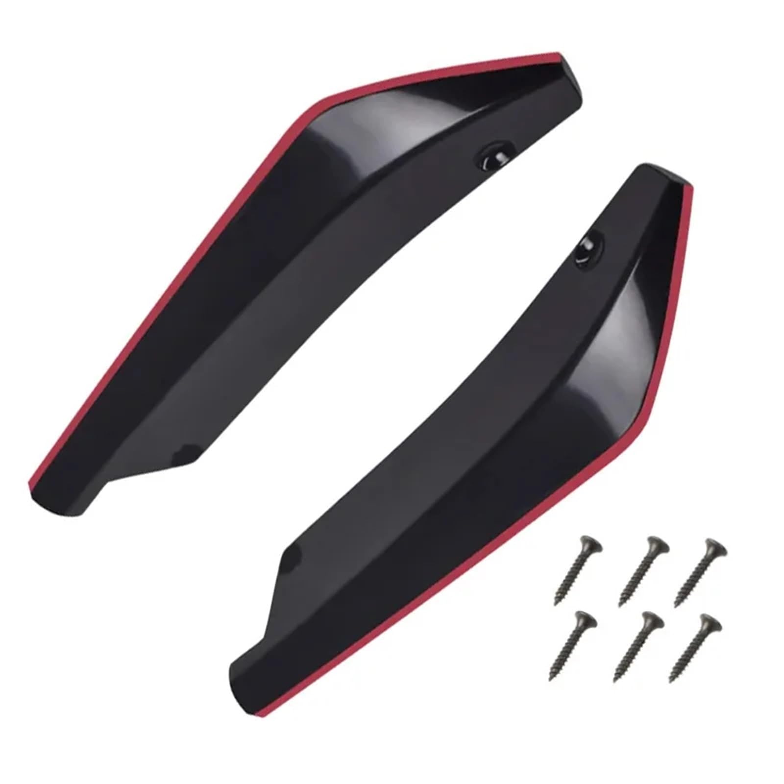 Auto Seitenschweller 2 PCS Auto Vorne Hinten Stoßstange Kratzschutz Streifen Lip Spoiler Diffusor Splitter Verlängerung Carbon Fiber Winglets Seitenschweller Car Side Skirt Splitter(B) von LONPEXDT