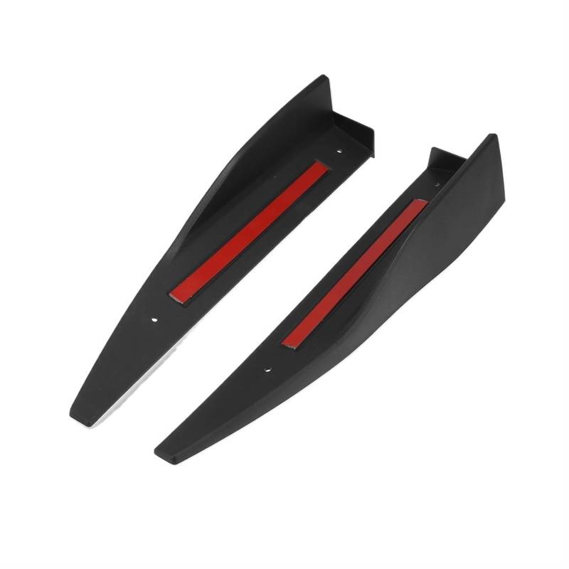 Auto Seitenschweller 2 PCS Schwarz Modifizierter Seitenschweller Kleine Flying Wing Seitentrittbrett Für Ford Für Mustang Für Straße 2015 2016 2017 2018 2019 Kotflügel Car Side Skirt Splitter von LONPEXDT