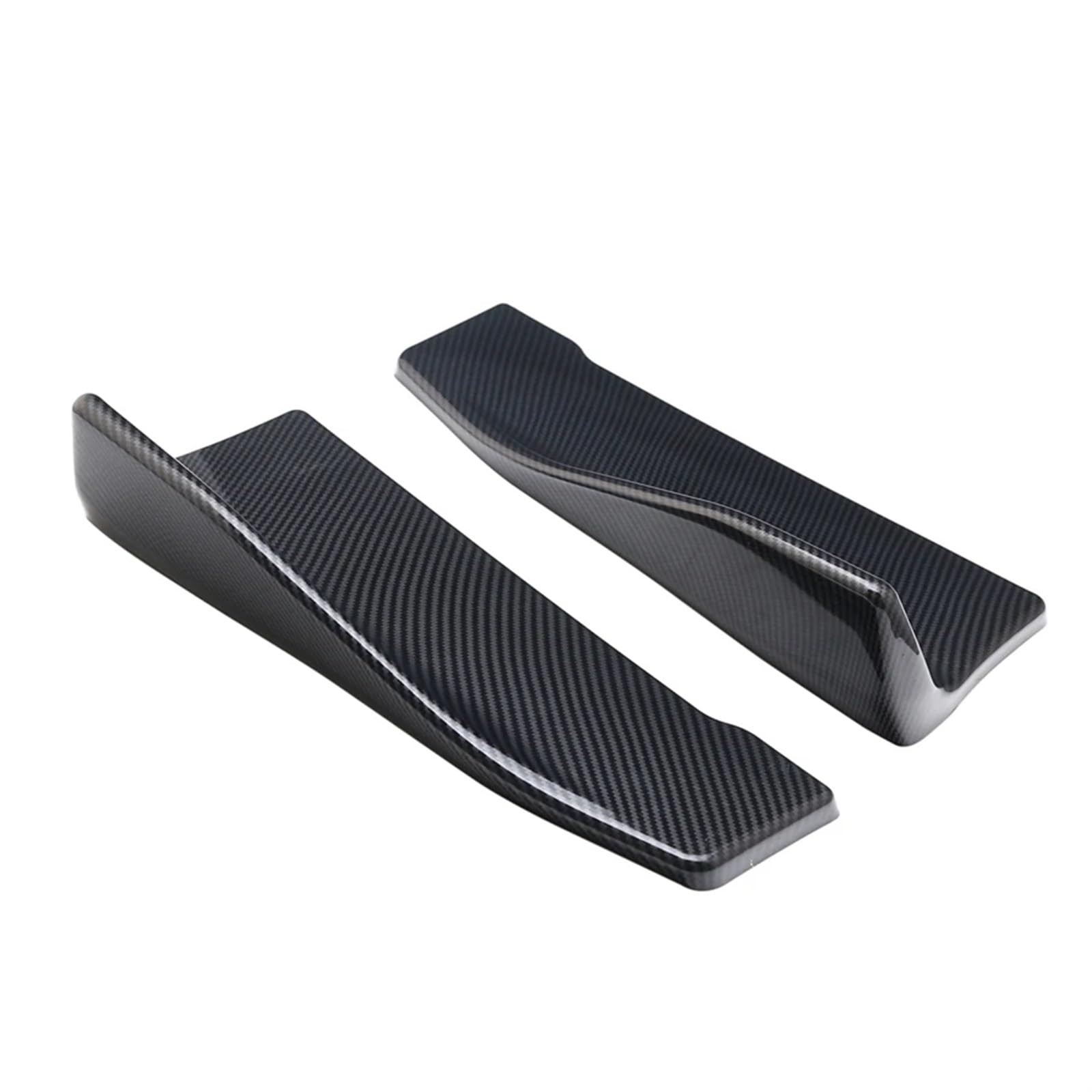 Auto Seitenschweller 2 Stück Carbon Fiber Auto Karosserie Seitenschweller Rocker Splitter Diffusor Winglet Wings Stoßstangenspoiler Heckspoilerlippe Winkelsplitter Car Side Skirt Splitter von LONPEXDT