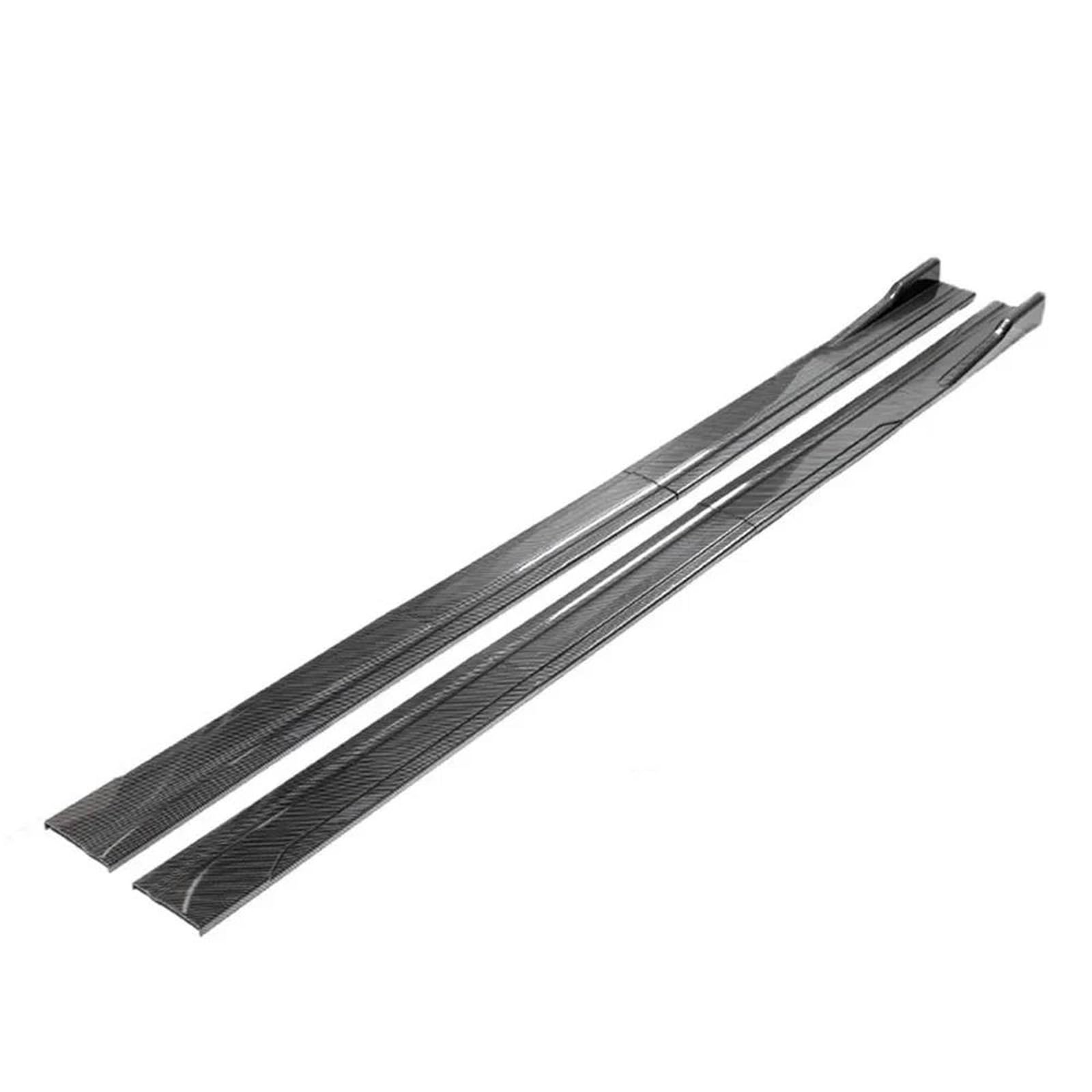 Auto Seitenschweller 2M Auto Seitenschweller Verlängerungsplatte Lippentrenner Stoßstange 2,18 M Universal Racing Seitenspoiler Car Side Skirt Splitter(2.18m-C) von LONPEXDT