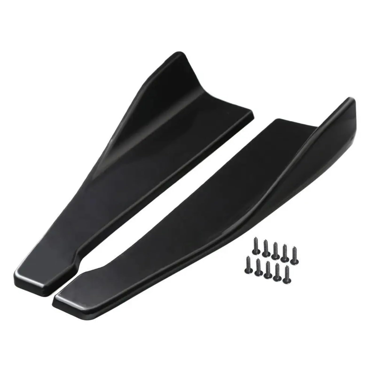 Auto Seitenschweller 35/48cm Universal Fit Auto Spoiler Seitliche Stoßstange Hinten Seite Rock Lip Rocker Flügel Schutz Zierleisten Car Side Skirt Splitter(48cm-A) von LONPEXDT