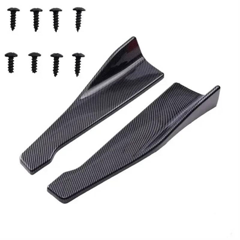 Auto Seitenschweller 48cm 2 Stück Auto Seitenschweller Heckspoiler Splitter Schutz Kratzschutz Universal Für VW Für Golf 5 6 Car Side Skirt Splitter(Kohlefaser-Optik) von LONPEXDT