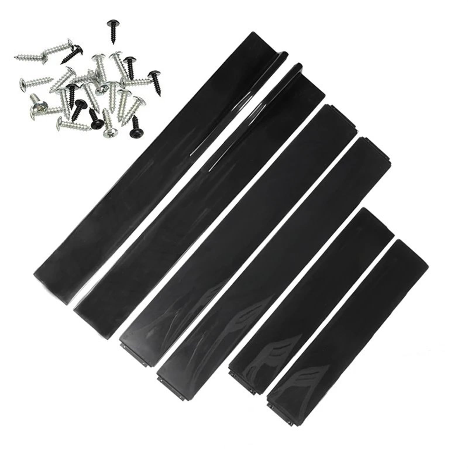 Auto Seitenschweller 6 PCS 2 M/2,2 M Universal Seitenschweller Verlängerung Schweller Lippen Splitter Autoscooter Styling Seitenschweller Spoiler Car Side Skirt Splitter(2.2m,A) von LONPEXDT