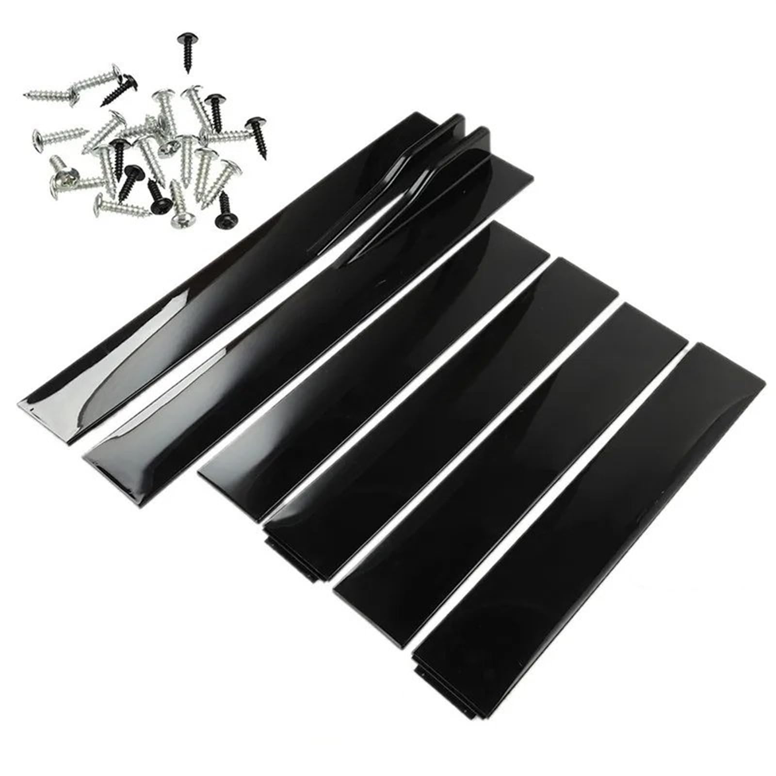 Auto Seitenschweller 6 PCS 2 M/2,2 M Universal Seitenschweller Verlängerung Schweller Lippen Splitter Autoscooter Styling Seitenschweller Spoiler Car Side Skirt Splitter(2m,A) von LONPEXDT