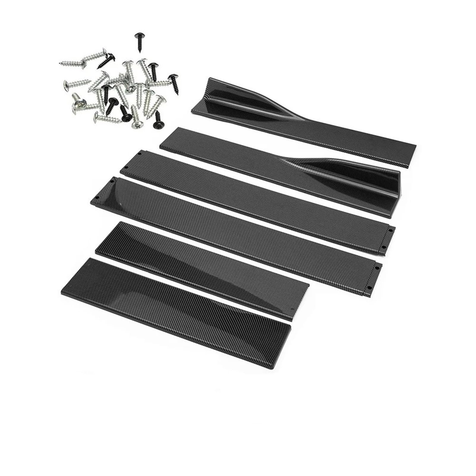 Auto Seitenschweller 6 PCS 2 M/2,2 M Universal Seitenschweller Verlängerung Schweller Lippen Splitter Autoscooter Styling Seitenschweller Spoiler Car Side Skirt Splitter(2m,C) von LONPEXDT