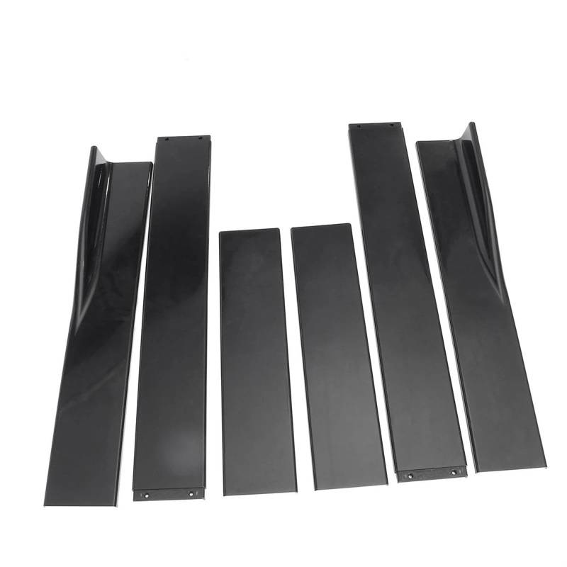 Auto Seitenschweller 78,7"/86,6" Seitenschweller-Verlängerungs-Splitter-Kit Universal Für Ford Für Mustang Für Focus RS ST Für Fiesta Für Mondeo Winglet Autozubehör Car Side Skirt Splitter(Glossy Blac von LONPEXDT