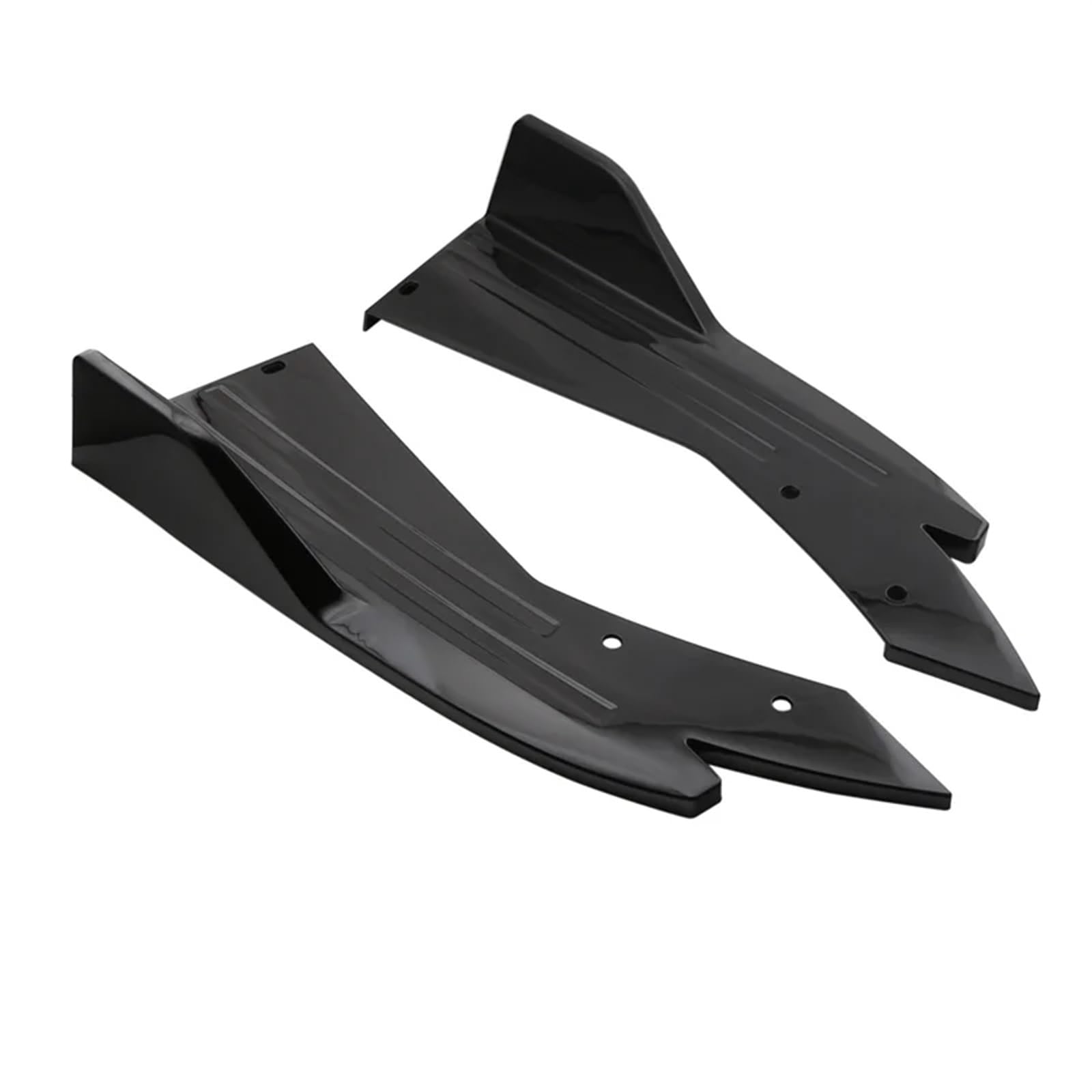 Auto Seitenschweller Auto Heckstoßstange Diffusor Splitter Spoiler Canards Seitenschweller Abdeckung Aufkleber Trim Für Nissan 350Z Auto-Tuning-Zubehör Car Side Skirt Splitter(Schwarz) von LONPEXDT