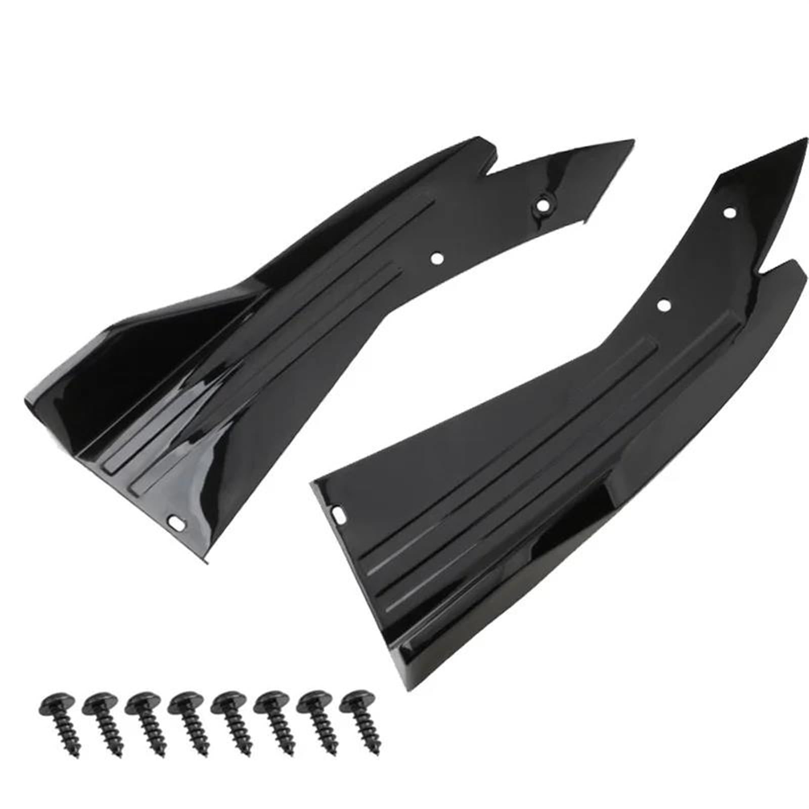 Auto Seitenschweller Paar Universal Auto Heckspoilerlippe Carbon Fiber Flügelverkleidung Schutz Anti-Crash-Diffusor Seitenschweller Wrap Angle Splitter Car Side Skirt Splitter(A) von LONPEXDT