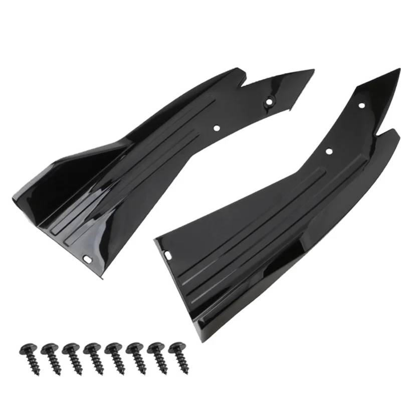 Auto Seitenschweller Paar Universal Auto Heckspoilerlippe Flügelverkleidung Schutz Anti-Crash-Diffusor Seitenschweller Wrap Angle Splitter Car Side Skirt Splitter(A) von LONPEXDT