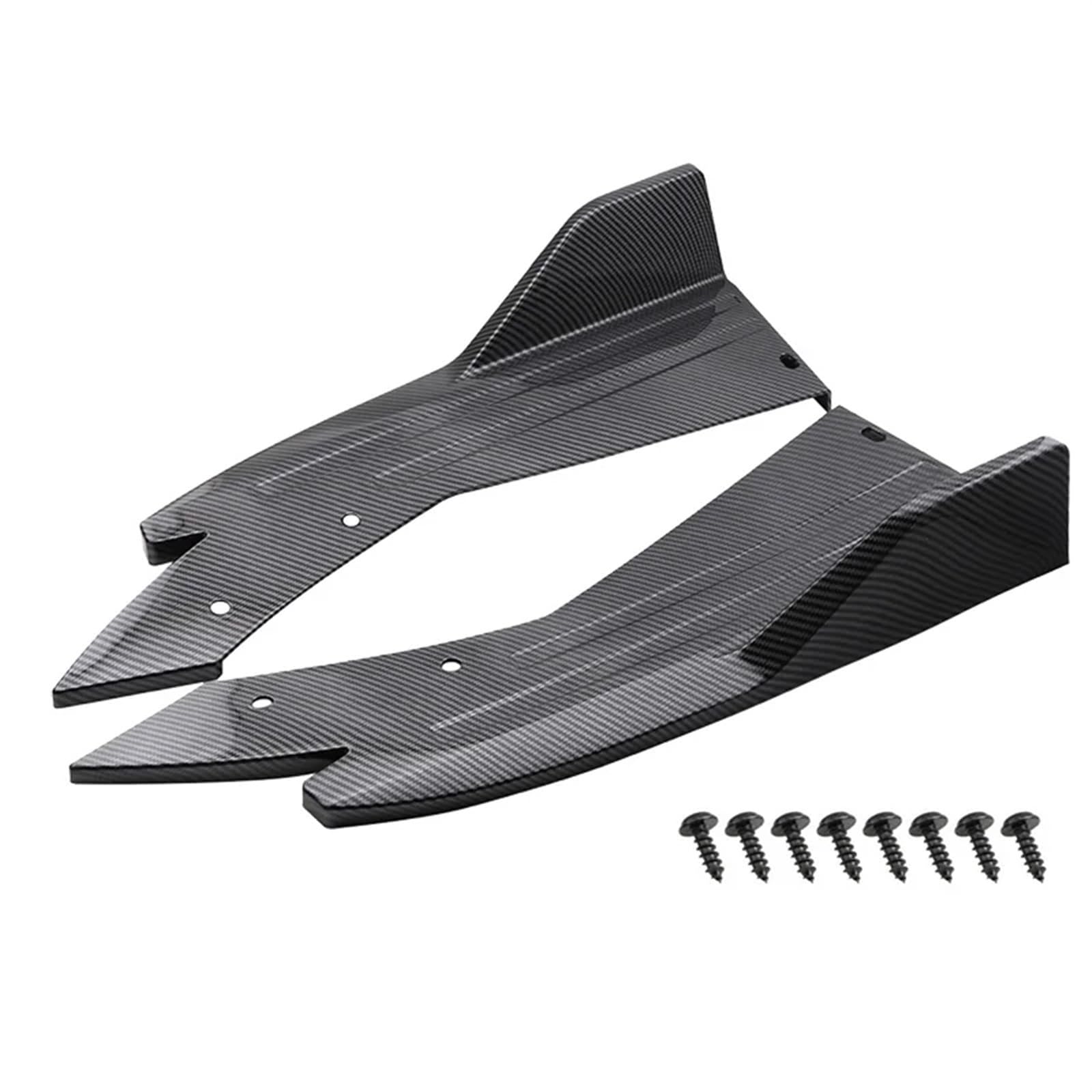 Auto Seitenschweller Paar Universal Auto Heckspoilerlippe Flügelverkleidung Schutz Anti-Crash-Diffusor Seitenschweller Wrap Angle Splitter Car Side Skirt Splitter(B) von LONPEXDT