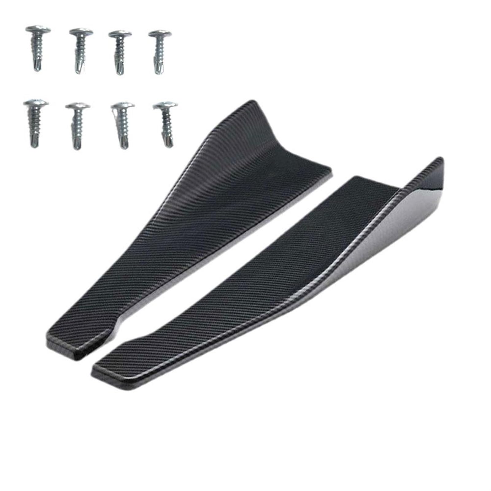 Auto Seitenschweller Universal 48CM Auto Seite Rock Bumper Spoiler Splitter Protector Anti-Scratch Car Side Skirt Splitter(Kohlefaser-Optik) von LONPEXDT