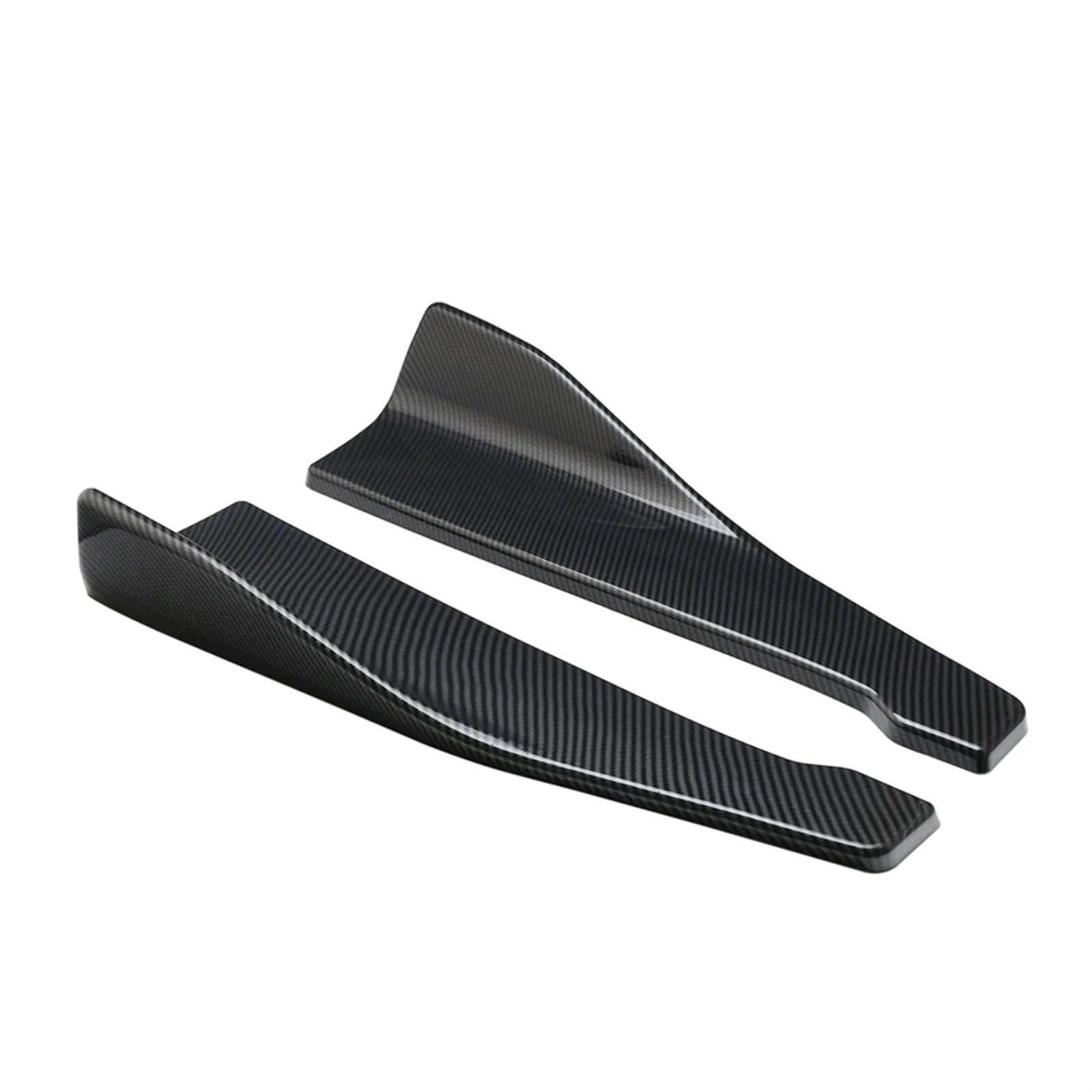 Auto Seitenschweller Universal Auto Karosserie Seitenschweller Aufkleber Rocker Splitter Diffusor Winglet Wings Autoscooter Kohlefaser Farbe Geändert Car Side Skirt Splitter von LONPEXDT