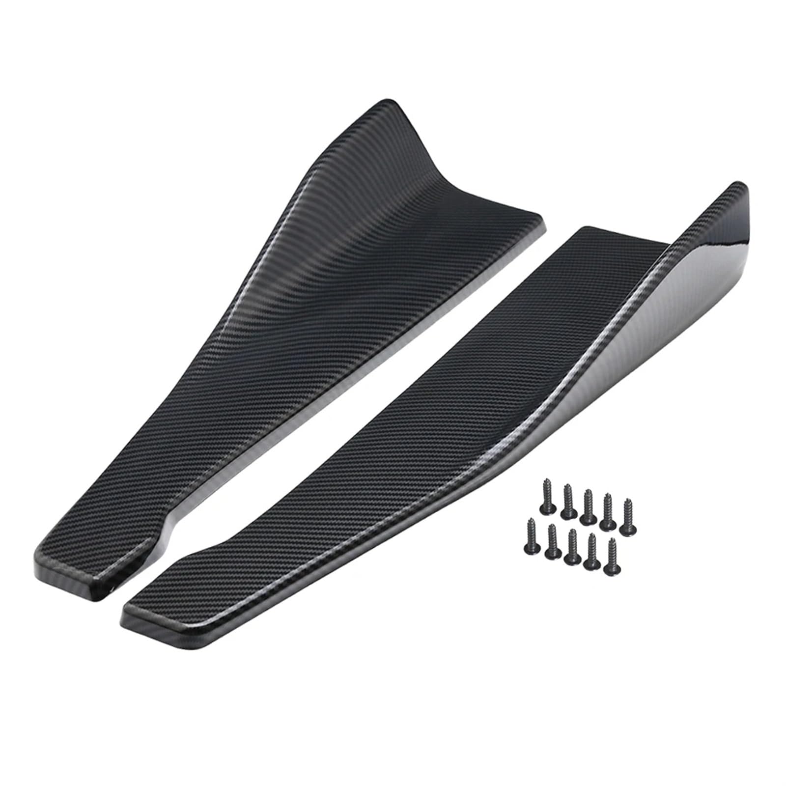 Auto Seitenschweller Universal Auto Seitenschweller Stoßstange Spoiler 48CM Länge Splitter Schutz Auto Body Styling Seitenschweller Rock Spoiler Auto Zubehör Car Side Skirt Splitter(B) von LONPEXDT