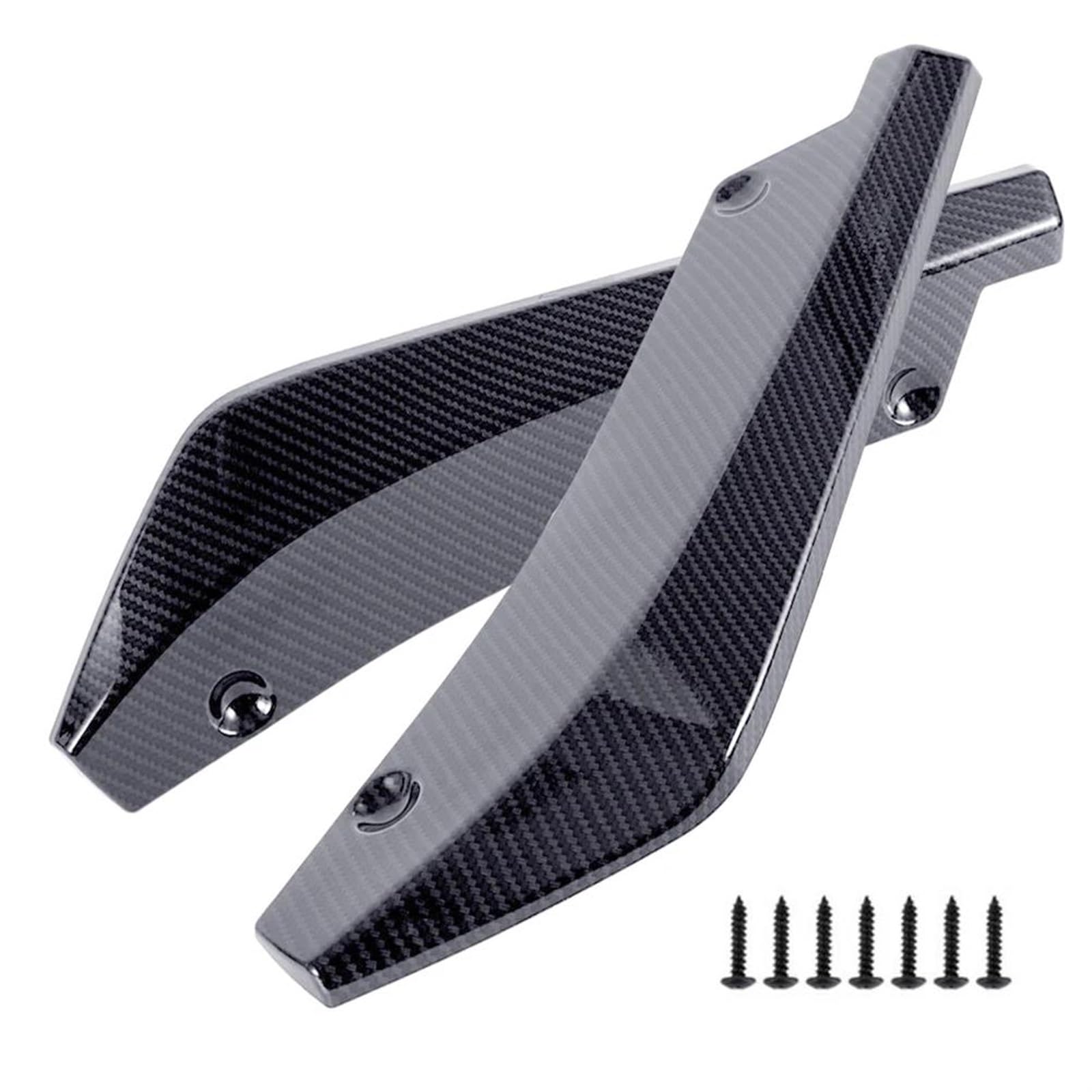 Auto Seitenschweller Universal Auto Vorne Hinten Stoßstange Streifen Lip Spoiler Diffusor Splitter Kratz Schutz Carbon Fiber Winglets Seite Rock Erweiterung Car Side Skirt Splitter(B) von LONPEXDT