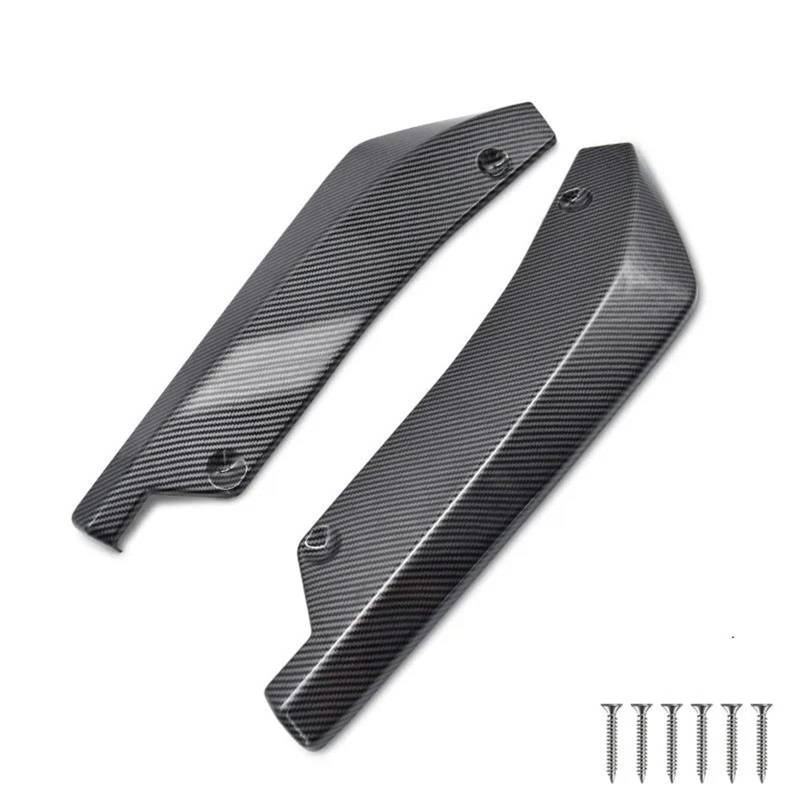 Auto Seitenschweller Universal Auto Vorne Hinten Stoßstange Streifen Lip Spoiler Diffusor Splitter Kratzschutz Carbon Fiber Winglets Seite Rock Erweiterung Car Side Skirt Splitter(B) von LONPEXDT