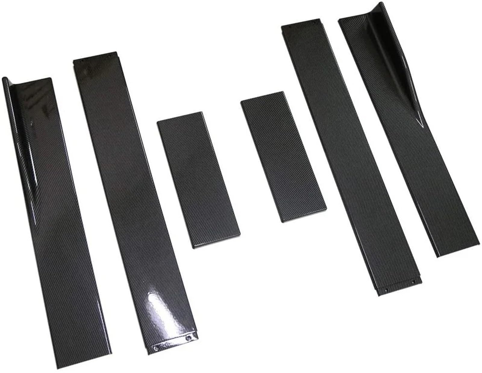 Auto Seitenschweller Universal Für VW Für Passat B7 B8 Limousine Schürze Lip Winglet 78,7 "/86,6" Seitenschweller Erweiterung Splitter Kit Autozubehör Car Side Skirt Splitter(2M,B) von LONPEXDT