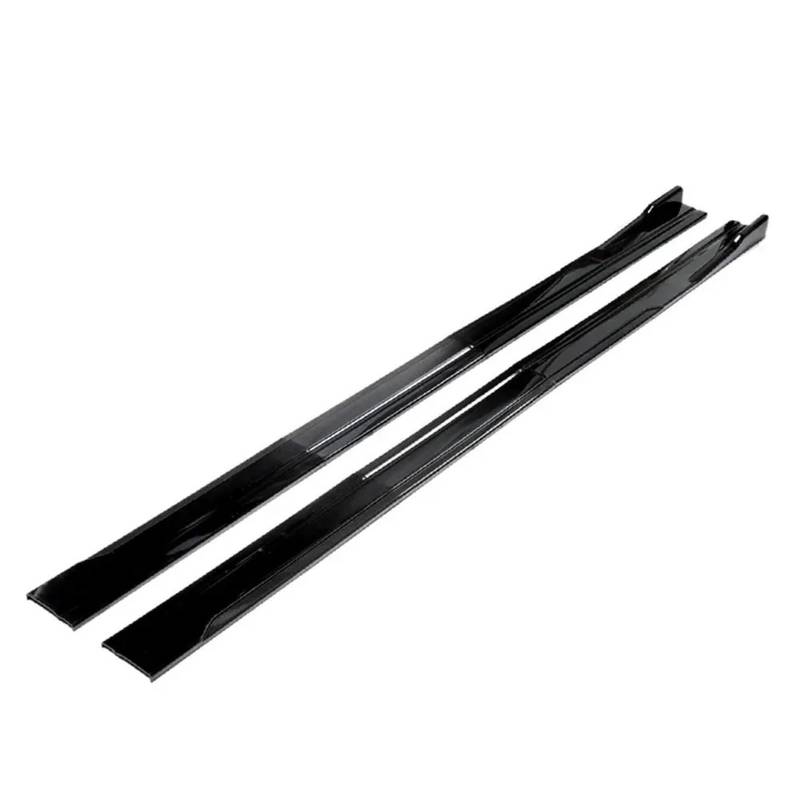 Auto Seitenschweller Universal Seite Rock Erweiterung Rocker Platte 2m/2,18 M Lip Separator Stoßstange Für Benz Car Side Skirt Splitter(Glossy Black,2.18M) von LONPEXDT