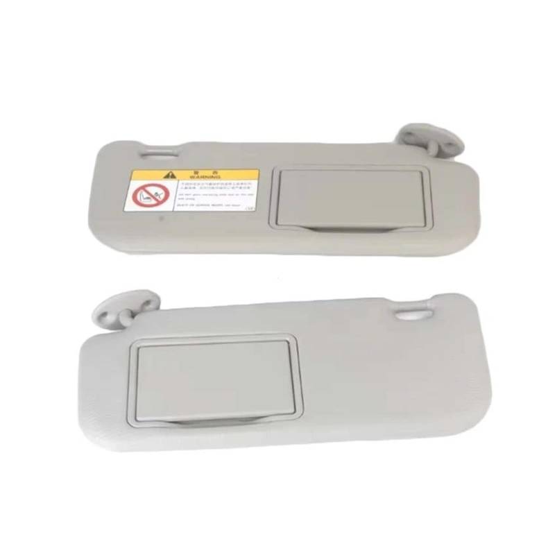 Auto-Sonnenschutz Auto Vorne Links/Rechts Sonnenblende Panel Sonnenblende Mit Make-Up Spiegel Ersatz Für Toyota Für Corolla E160 E170 2014 2015 2016 2017 Innensonnenblende(Gray Pair) von LONPEXDT