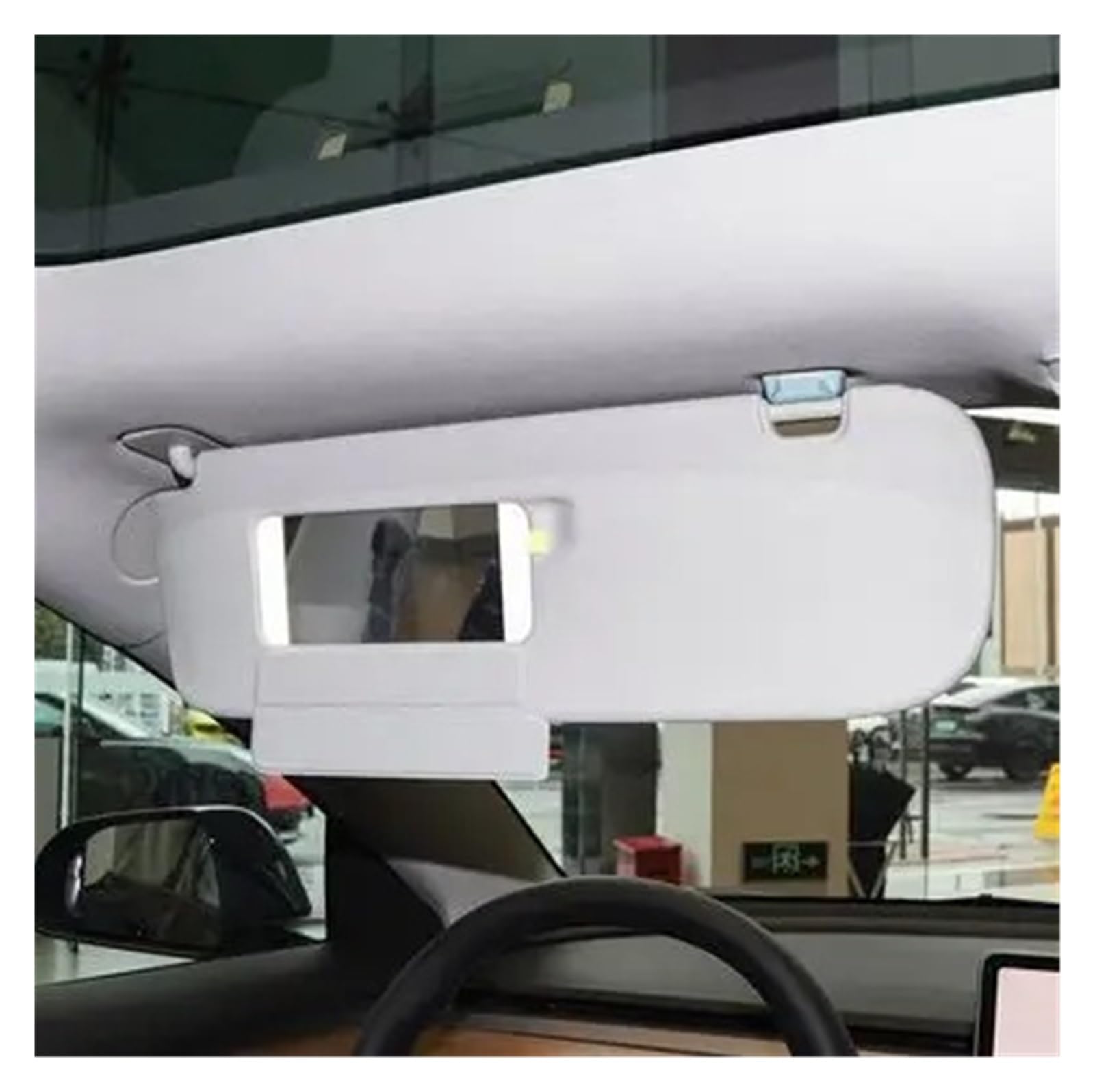 Auto-Sonnenschutz Frontglas-Sonnenblende Für Tesla Für Modell 3 Für Modell Für Y Innenspiegel Sonnenblende Montage Autoinnenraum Sonnenblende Innensonnenblende(21-22 for Model 3 Right) von LONPEXDT