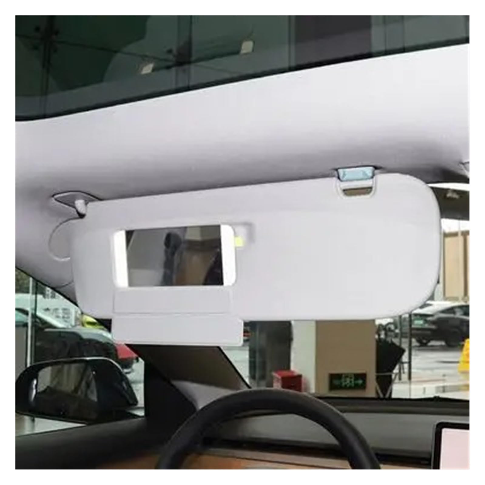 Auto-Sonnenschutz Frontglas-Sonnenblende Für Tesla Für Modell 3 Für Modell Für Y Innenspiegel Sonnenblende Montage Autoinnenraum Sonnenblende Innensonnenblende(21-22 for Model Y Right) von LONPEXDT