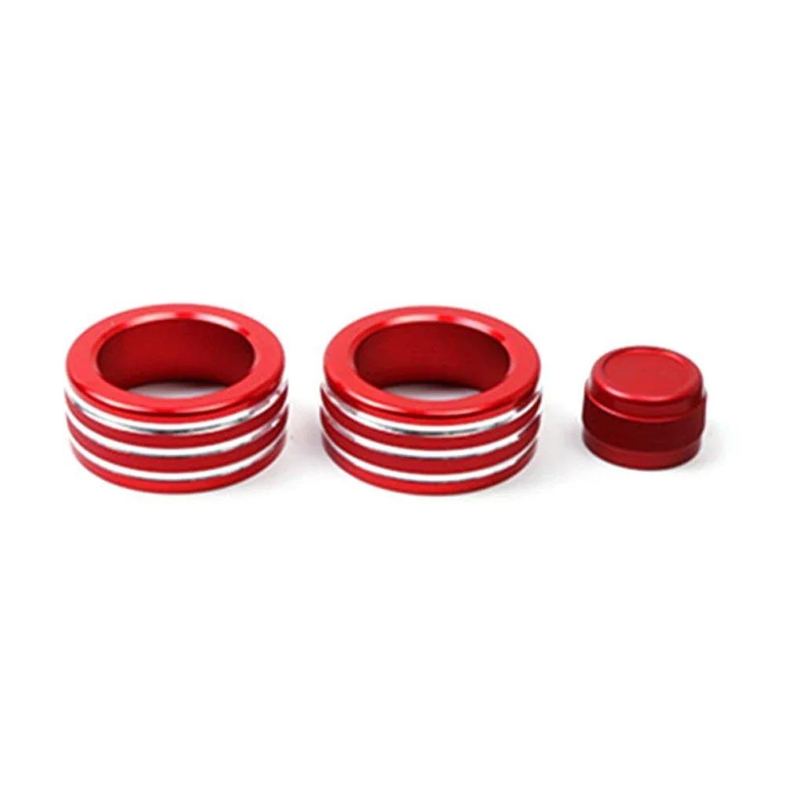 Auto Zierleistenkeile Set 3/4 Stück Auto Klimaanlage Sound Knopf Abdeckung Innen Dekoration Für 3 Serie 2005-2013 E90 E91 E92 E93 320i 325i Interieurleisten Trim(Rot,3 Pieces) von LONPEXDT