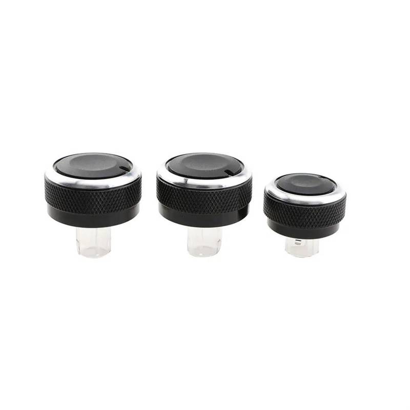 Auto Zierleistenkeile Set 3 Teile/Satz Auto Zubehör Für VW Für Caddy 2013-2018 Teile Klimaanlage Wärme Control Schalter AC Knopf Interieurleisten Trim(Common Black) von LONPEXDT