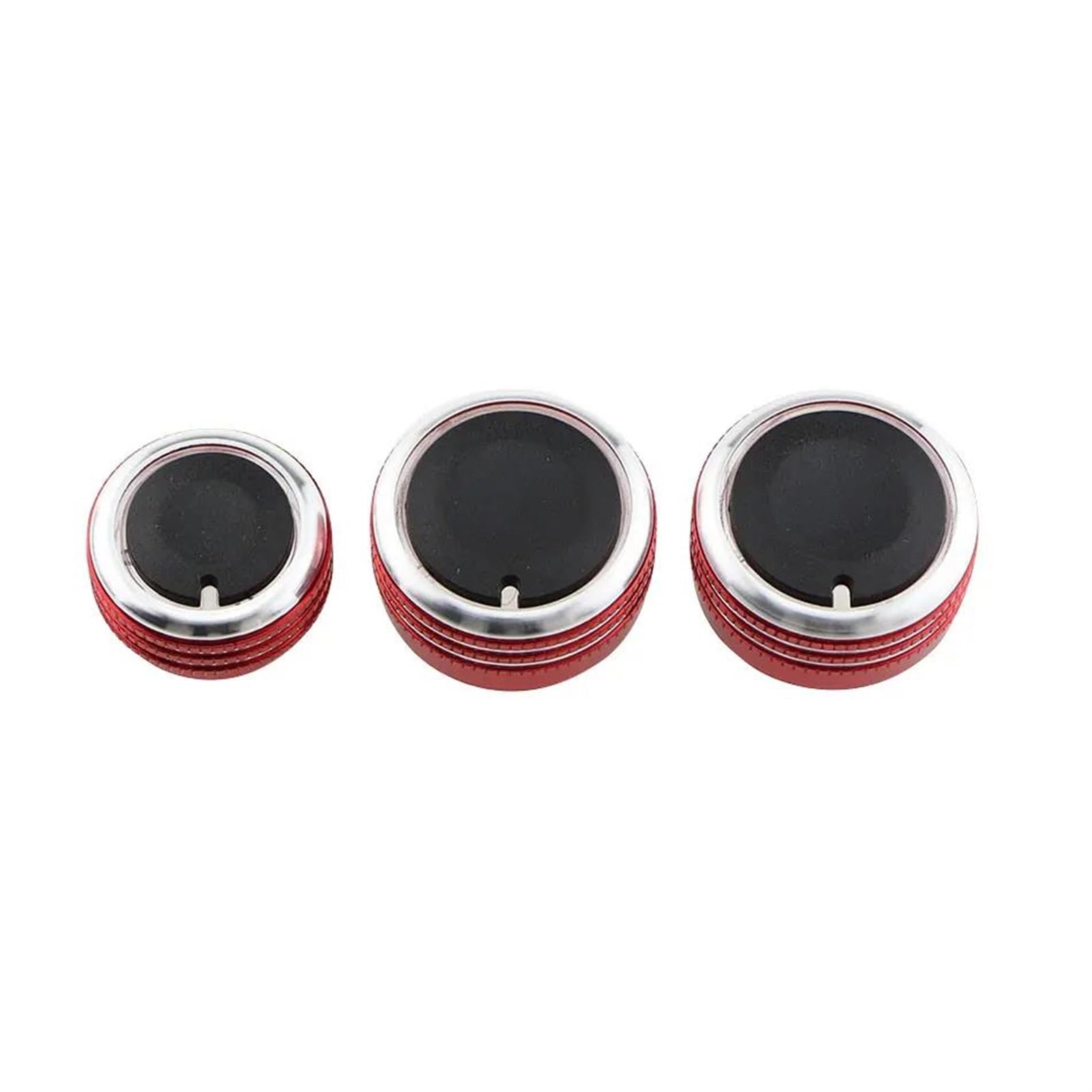 Auto Zierleistenkeile Set 3 Teile/Satz Auto Zubehör Für VW Für Caddy 2013-2018 Teile Klimaanlage Wärme Control Schalter AC Knopf Interieurleisten Trim(Upgrade red) von LONPEXDT