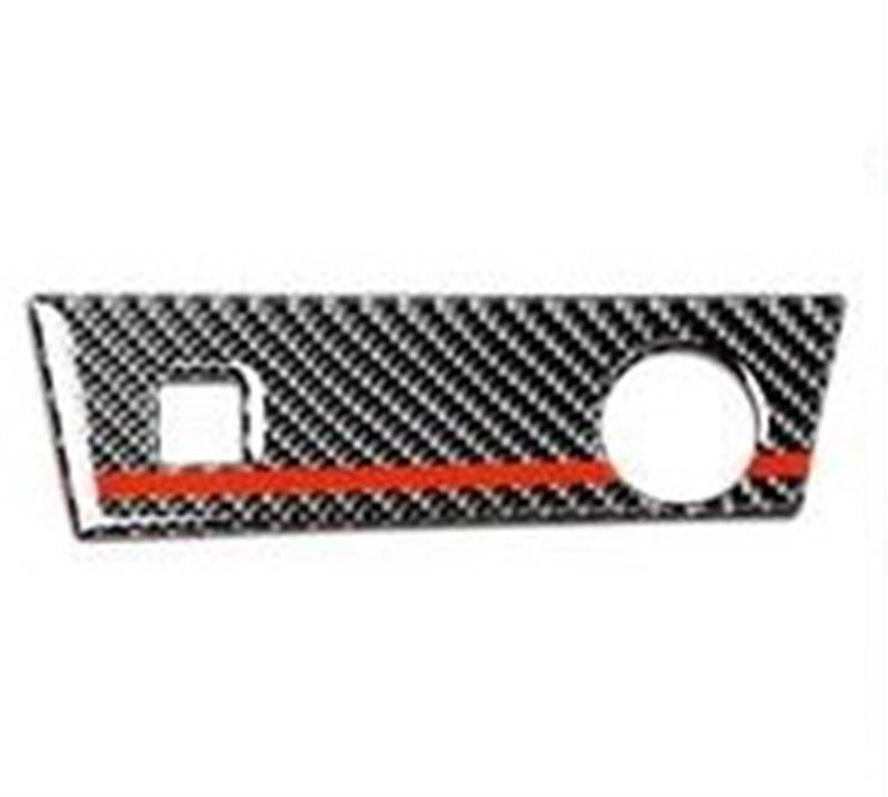 Auto Zierleistenkeile Set Für A4 B9 Für A5 2017- Carbon Fiber Center Console Zigarettenanzünder Panel Trim Aufkleber Dekoration Auto Innenausstattung Interieurleisten Trim(Style B S Element) von LONPEXDT