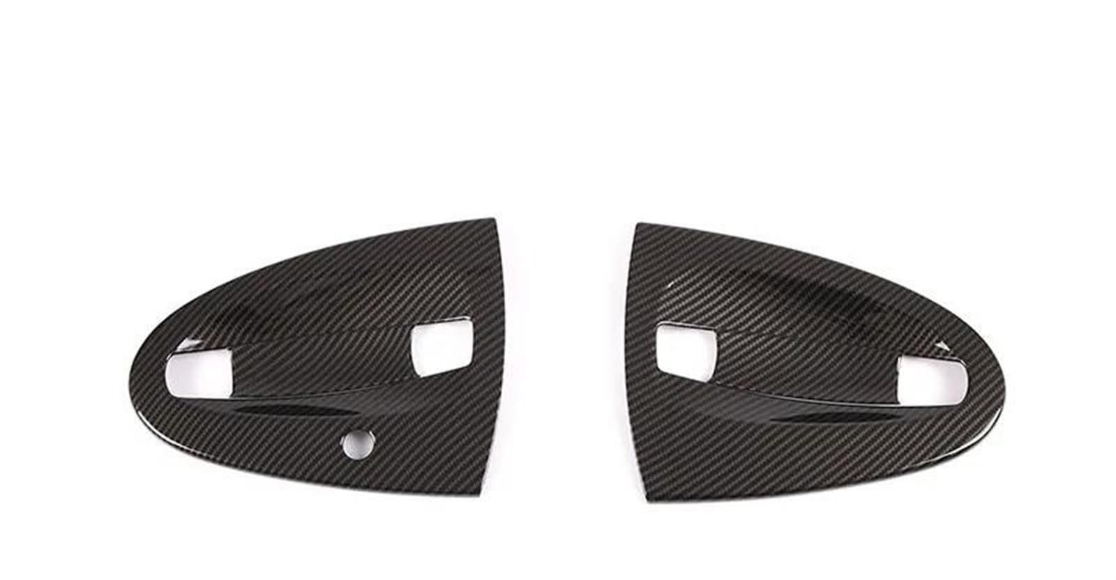 Auto Zierleistenkeile Set Für Benz 451 Für Fortwo 2009-2015 ABS Carbon Faser Auto Außentür Griff Abdeckung Trim Dekor Aufkleber Zubehör Interieurleisten Trim(2pieces Carbon Fiber A) von LONPEXDT