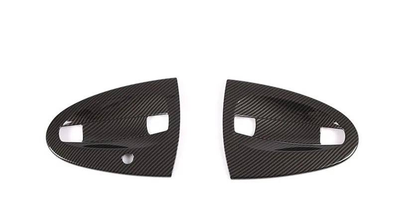 Auto Zierleistenkeile Set Für Benz 451 Für Fortwo 2009-2015 ABS Carbon Faser Auto Außentür Griff Abdeckung Trim Dekor Aufkleber Zubehör Interieurleisten Trim(2pieces Carbon Fiber A) von LONPEXDT