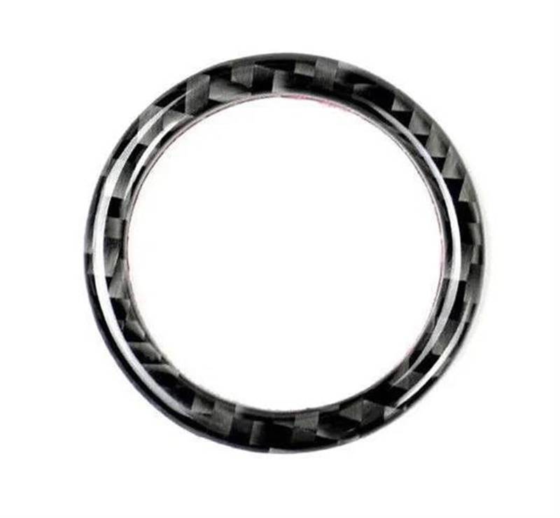 Auto Zierleistenkeile Set Für E90 E92 E93 Automotor Start Stop Knopf Schalter Ring Trim Schalter Knopf Schwarz Carbon Faser Aufkleber Innenzubehör Interieurleisten Trim von LONPEXDT