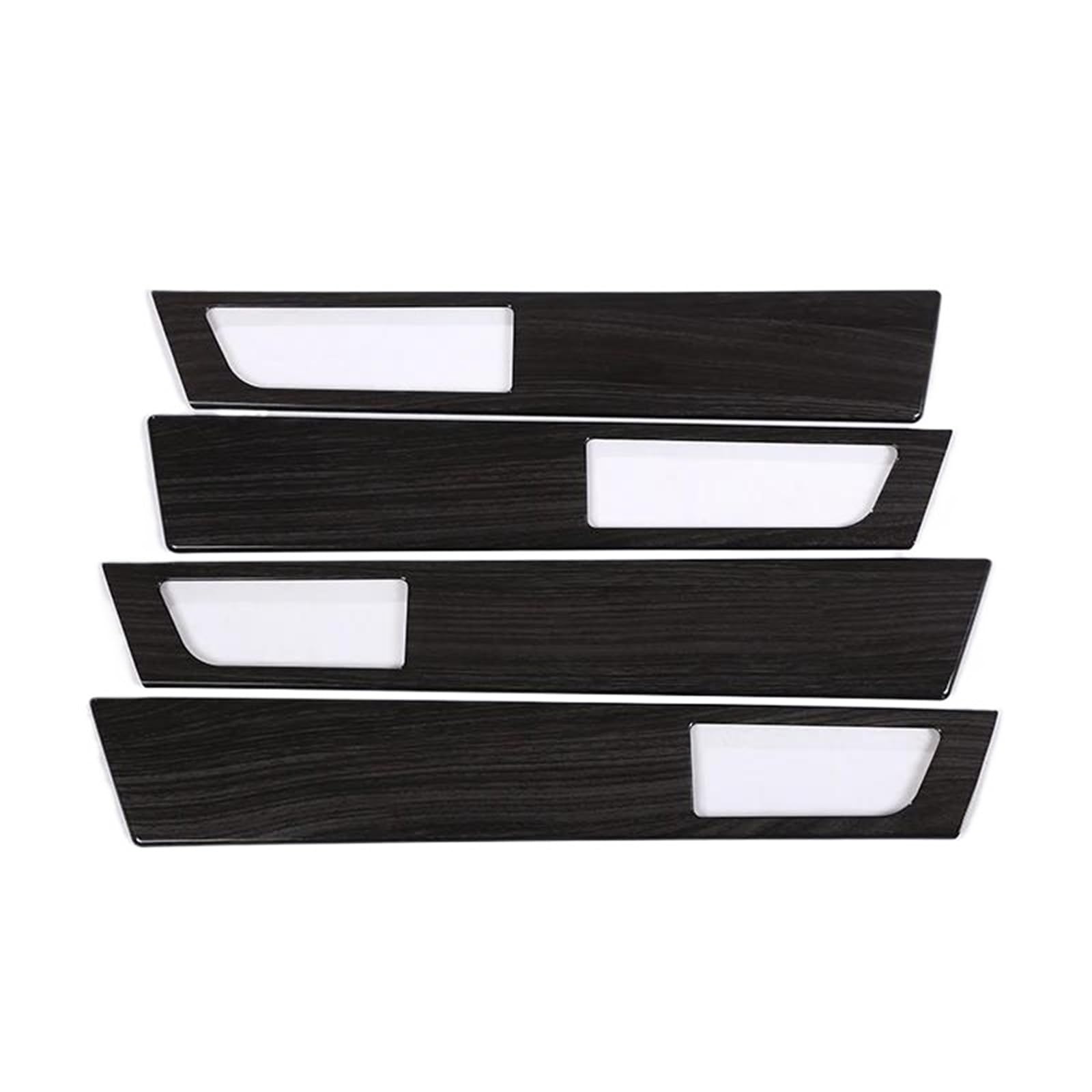 Auto Zierleistenkeile Set Für Land Für Rover Für Discovery 4 LR4 2010-2016 ABS Schwarz Holzmaserung/Silber Auto Innen Tür Griff Panel Abdeckung Trim Auto Zubehör Interieurleisten Trim(Black wood grain von LONPEXDT