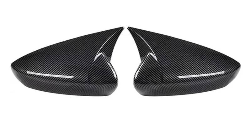 Auto Zierleistenkeile Set Für Mazda 3 Für Axela 2019 2020 2021 2022 2023 Auto Rück Seite Spiegel Abdeckung Flügel Kappe Außentür Fall Trim Carbon Look Interieurleisten Trim(with Horn Carbon) von LONPEXDT