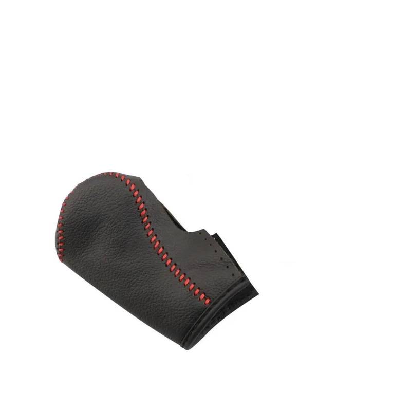 Auto Zierleistenkeile Set Leder Innen Auto Getriebe Kopf Schaltknauf Abdeckung Schalthebel Kragen Fall Für Jeep Für Kompass 2th 2016 2017 2018 2019 Interieurleisten Trim(Black and Red) von LONPEXDT