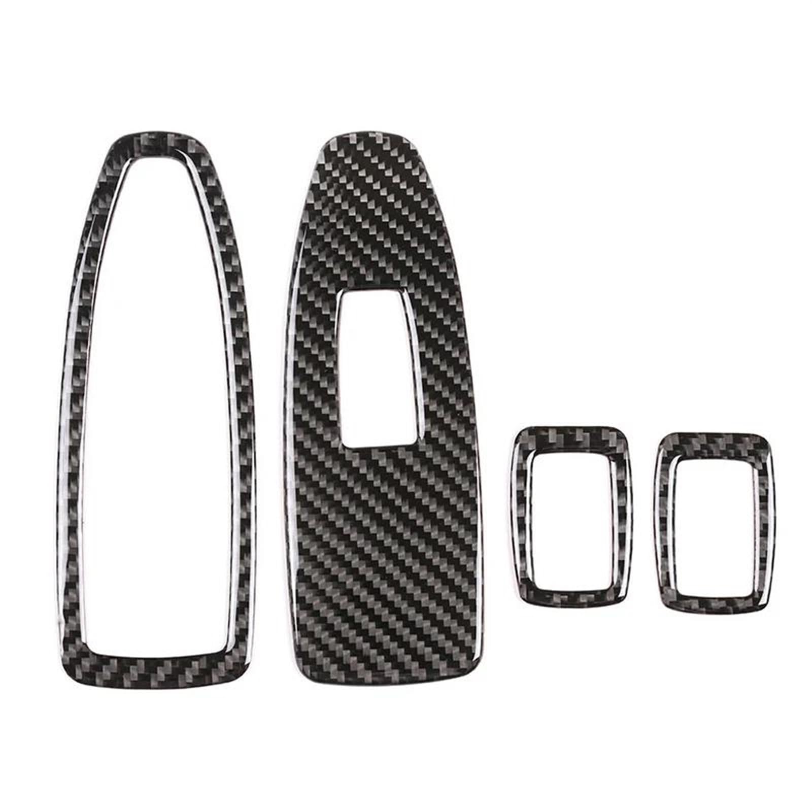 Auto Zierleistenkeile Set Real Carbon Fiber Auto Innen Fensterheber Schalter Taste Abdeckung Trim Für 3 4 Serie F30 F32 2013 2014 2015 2016 2017 2018 Interieurleisten Trim(No Color B) von LONPEXDT