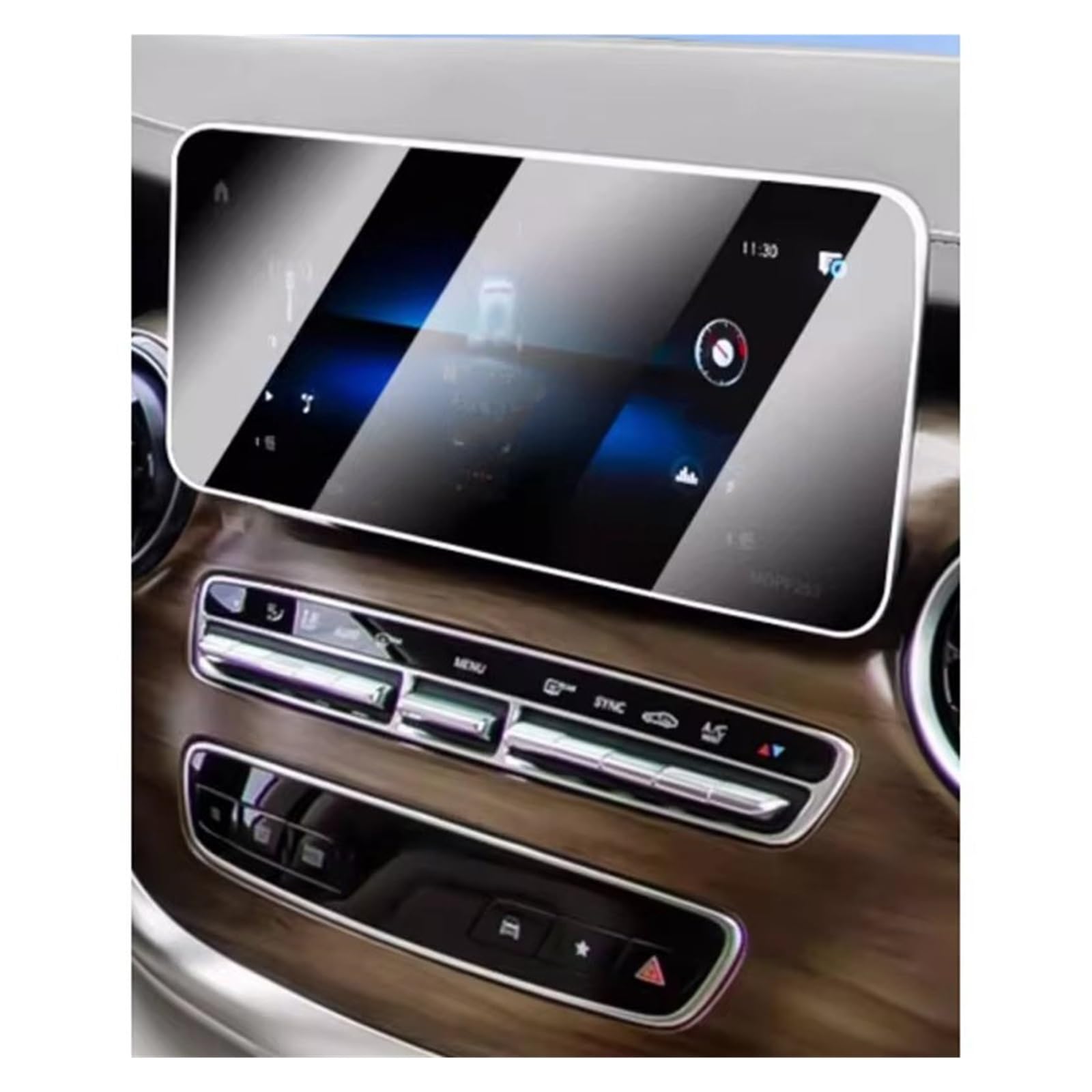 Displayschutzfolie Für Benz CLASSE V W447 2021 2022 GPS-Navigationsbildschirm HD-Schutzfolie Aus Gehärtetem Glas Kratzfeste Reparaturfolie Displayschutz-Folie von LONPEXDT