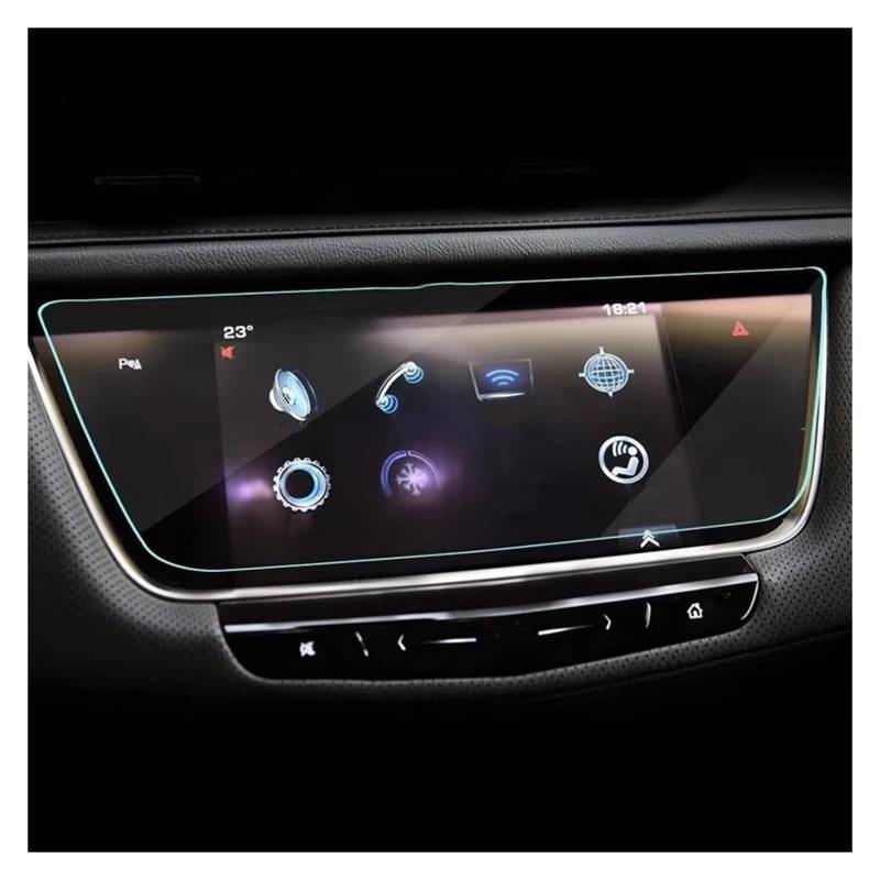 Displayschutzfolie Für Cadillac Für XT5 Für XT6 2016-2020 Auto-GPS-Navigationsfolie LCD-Bildschirm Gehärtetes Glas Schutzfolie Anti-Kratzfolie Zubehör Displayschutz-Folie von LONPEXDT