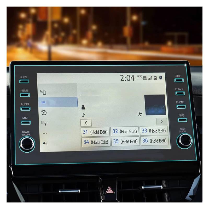 Displayschutzfolie Für Toyota Für Camry XLE XSE Und SE XLE XSE 2021-2022 9-Zoll Gehärtetem Glas Schutz Navigation Display Screen Protector Displayschutz-Folie von LONPEXDT