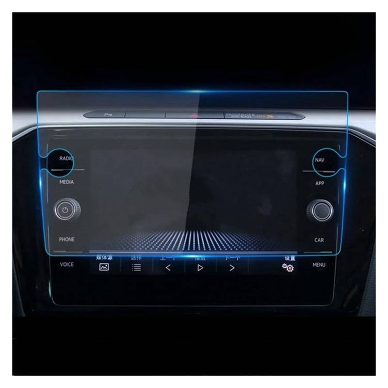 Displayschutzfolie Für VW Für Passat B8 2020 2021 2022 2023 8 Zoll Oder 9,2 Zoll Auto-GPS-Navigation Anti-Kratzer-Zubehör Displayschutz Aus Gehärtetem Glas Displayschutz-Folie von LONPEXDT