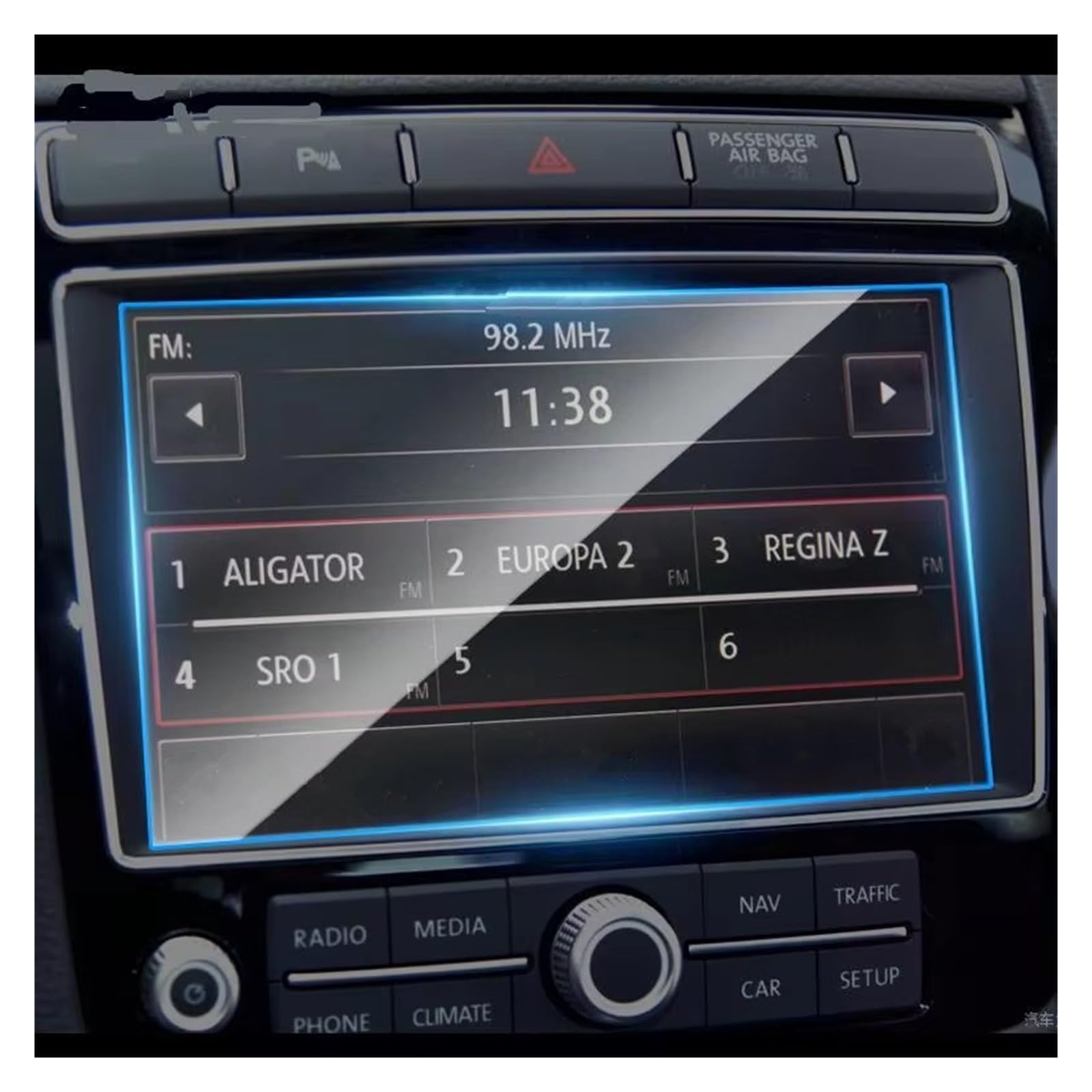 Displayschutzfolie Für VW Für Touareg 2011-2018 Auto-GPS-Navigationsfolie LCD-Bildschirm Gehärtetes Glas Schutzfolie Anti-Kratzfolie 6,5 8 Zoll Displayschutz-Folie von LONPEXDT