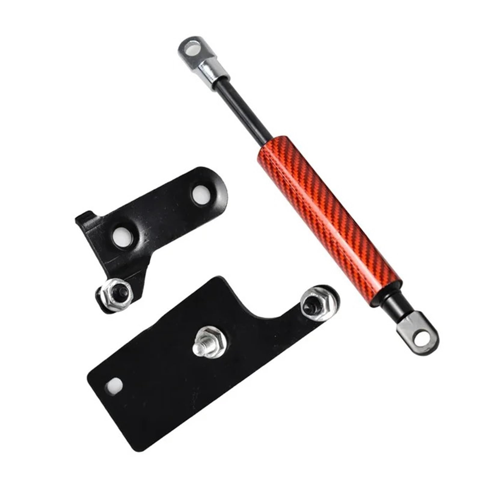 Heckklappendämpfer 1 Stück Heckklappe Unterstützen Für Toyota Für Hilux Für GUN125 Revo GUN126 TruckMasters OX Pickup Verlangsamen Dämpfer Strut Unterstützung Stange Gasdruckfeder(Red Carbon Fiber) von LONPEXDT