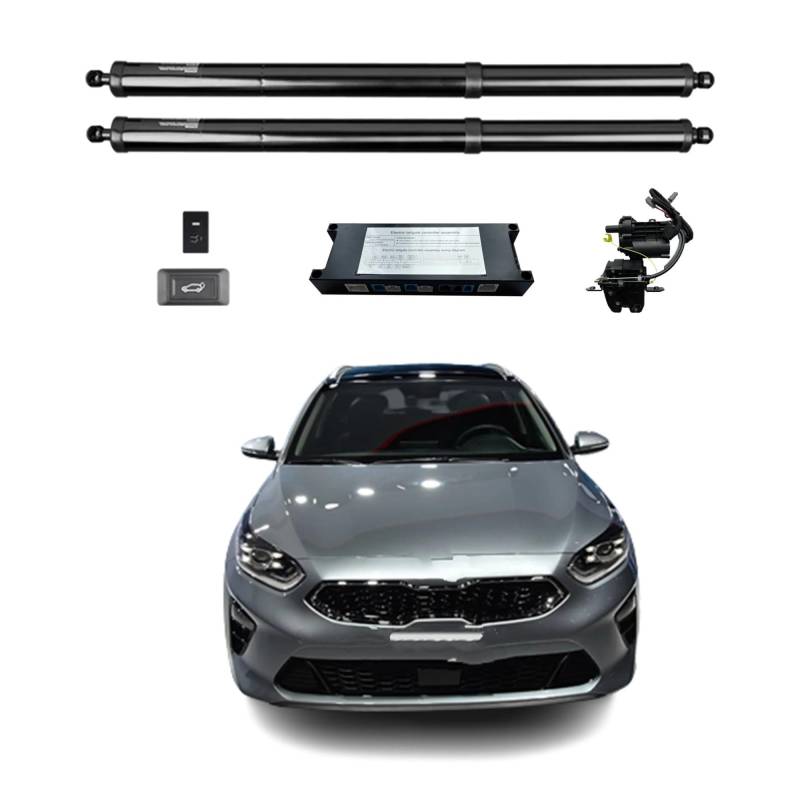 Heckklappendämpfer Für Kia Für Ceed SW 2018+ Elektrische Heckklappe Power Hintertür Heckklappe Heckklappe Auto Boot Trunk Strut Shock Lift Rod Actuator Gasdruckfeder(with Kick Sensor) von LONPEXDT